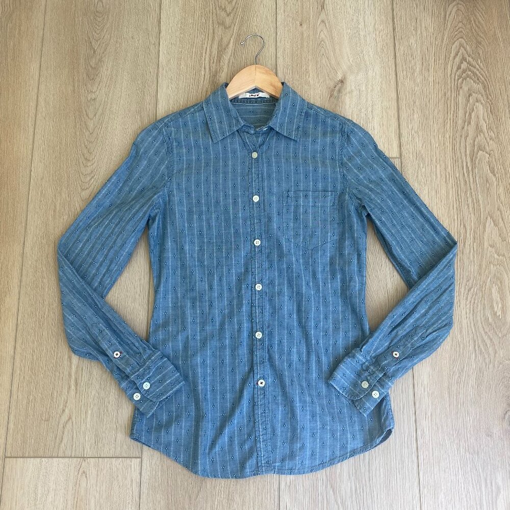 Levi's Vintage Americana Embroidered Button-Up Chambray Shirt